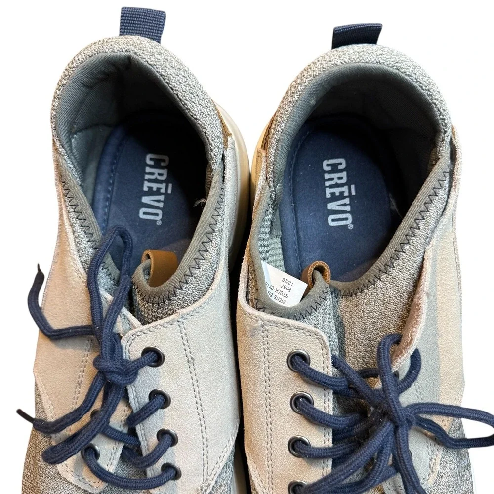 Crevo Chukka Shoes‎ Mens Size 12 Gray Suede Knit Casual Sneakers CV1800-261
